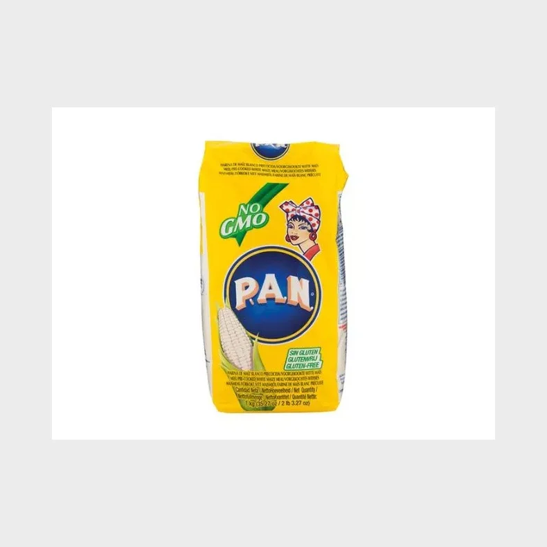 P.A.N 100% glutenfri hvid majsmel 1 kg.