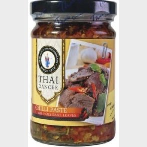 Thai Dancer Chili Paste with Holy Basil Leaves 200gr.