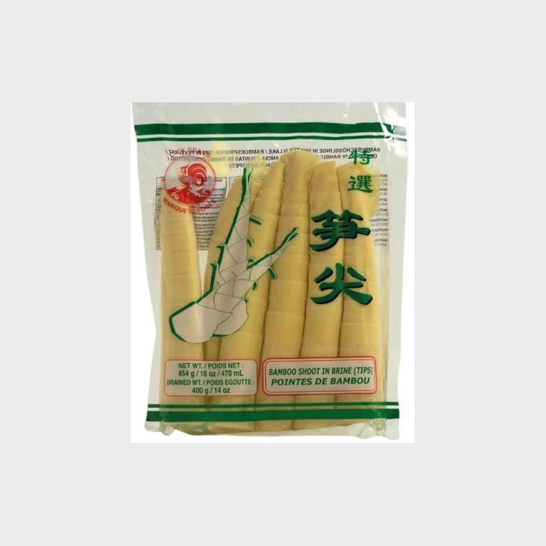 Bambusskud Hele i Saltlage 454g Cock Brand