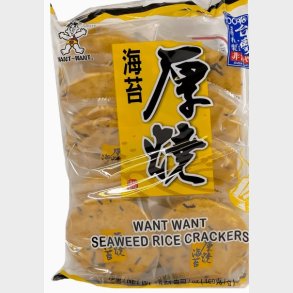 want want seaweeed rice craker 160g