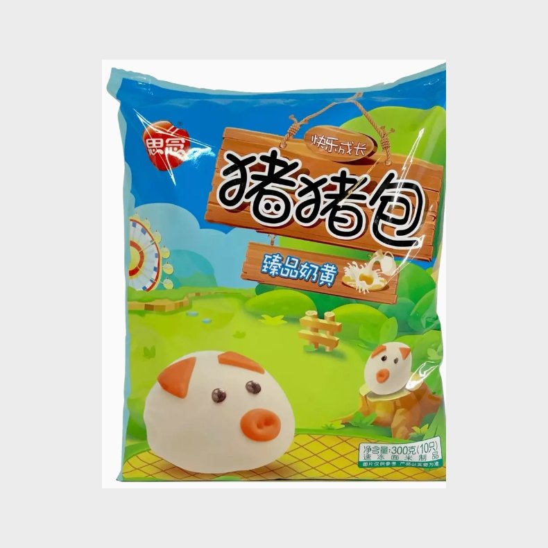  synear Steamed Bread With Custard Filling in Pig Shape 300g 