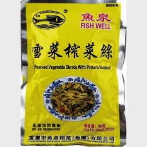FISH WELL preserved mustard stem shreds with potherb mustard350g