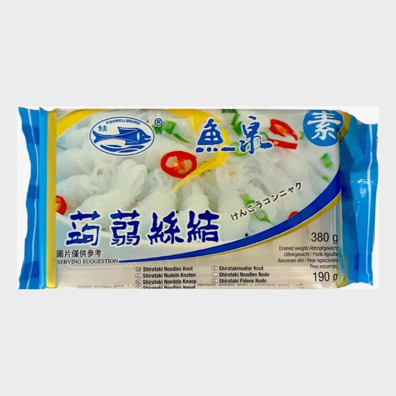 Shirataki Konjac Noodles / Knot 380g Fishwell