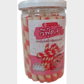 V-Foods Strawberry Cream Wafer Sticks 180g