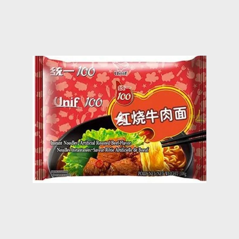 Unif 100 Instant Noodle Artificial Roast Beef Flavour 108g