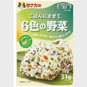 Tanaka 6 Shokunoyasai Furikake 31g