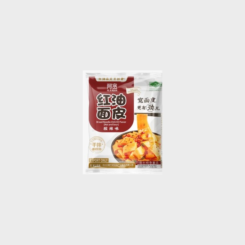 Baijia Instant Noodle Red Oil (Hot and Sour) 115 g.