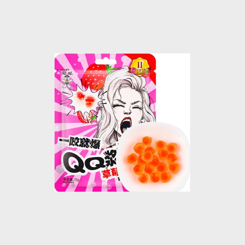 Want Want QQ stawberry candy 72g