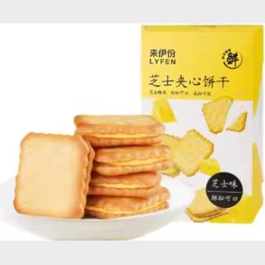 Laiyifen cheese sandwich crakers 108g