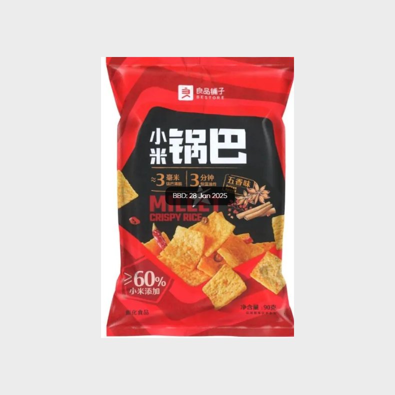 bestore five spices hirse snacks 90g