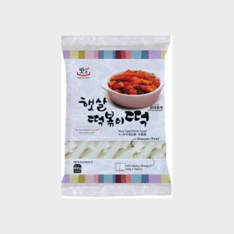 MATAMUN Tteokbokki Rice Cake Sticks (Koreanske Riskager i sticks) 600 g.