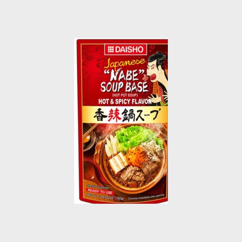 Daisho Hot Pot Suppebase Nabe Xiang La Hot &amp; Spicy 750g