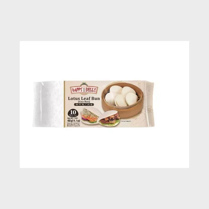 Gua Bao Buns Happy Belly (frostvare) 400 g.