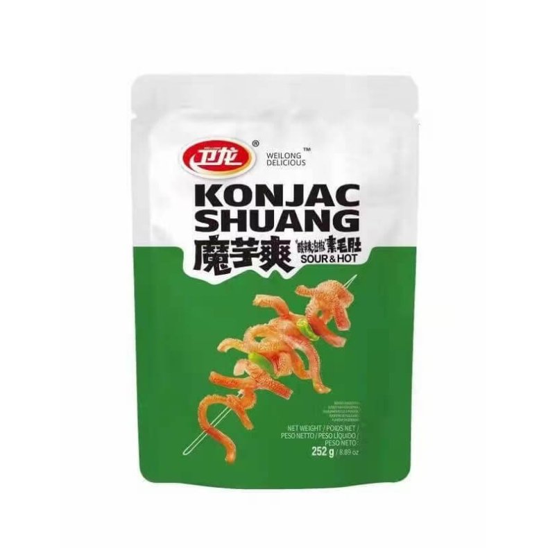 Weilong Konjac Vegetarian Tripe Hot &amp; Sour 252g