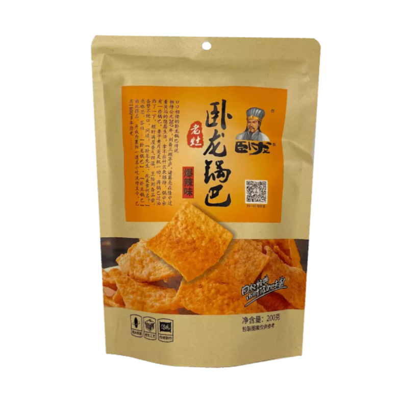 Wolong Old Stove Hot Pot Bread (Spicy Flavour) 200g