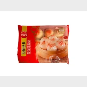 synear Peach Shaped Sweet Red Bean Paste Bun 12 stk.