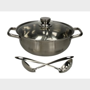 Hot Pot with Glass Cover ( 28 cm)