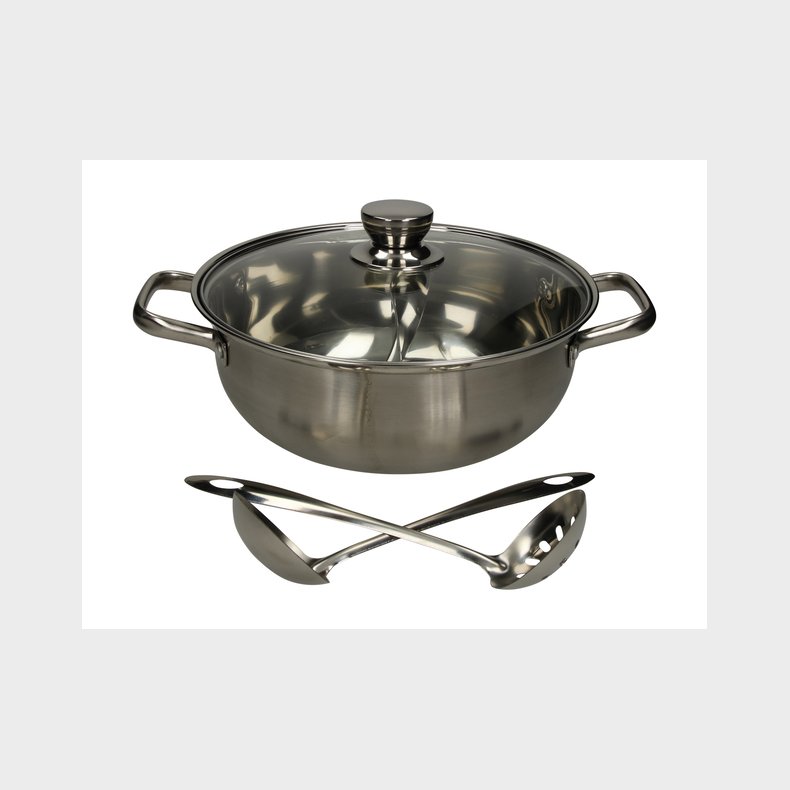 Hot Pot with Glass Cover ( 28 cm)