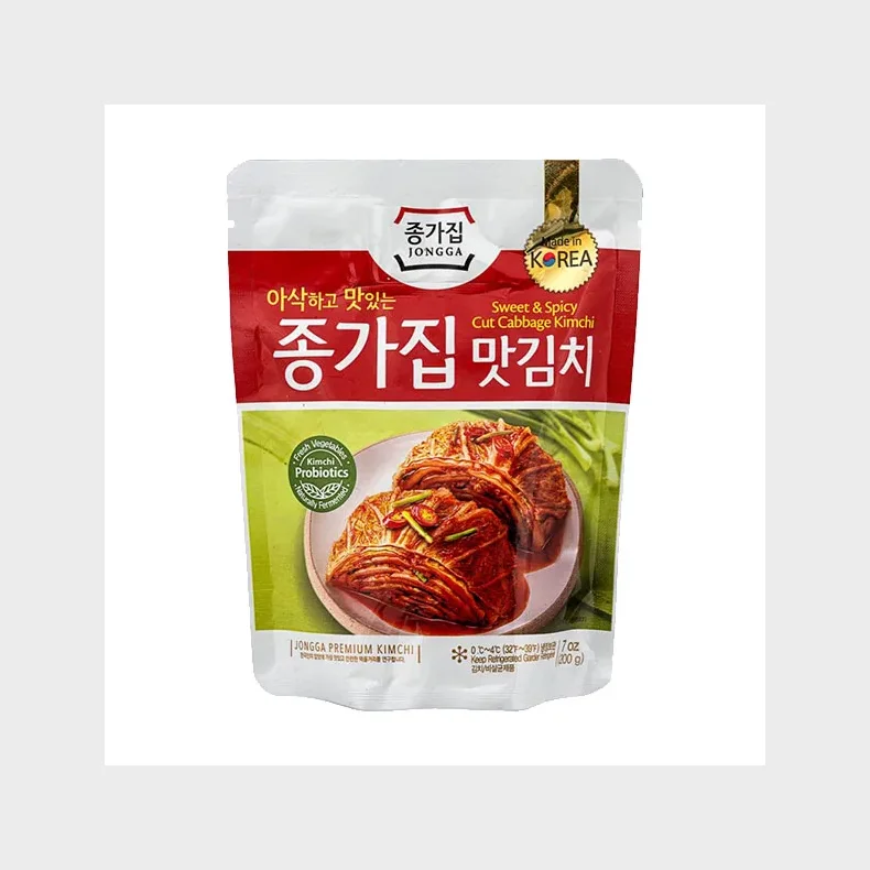 Jongga Sweet &amp; Spice Cut Cabbage Kimchi  200g