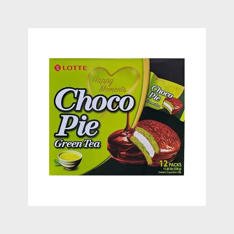 Lotte Choco Pie Green Tea  336g