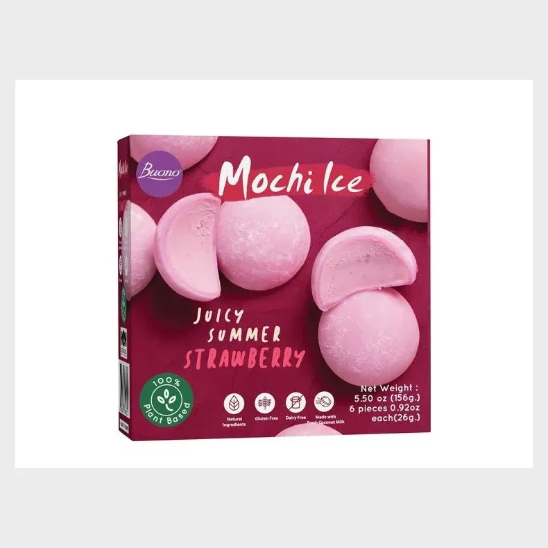 FROSTVARE Mochi Is Jordbr 156 g. (Frostvare)