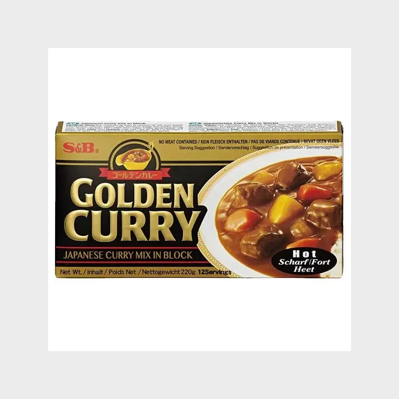 S&B Golden Curry Hot  220g