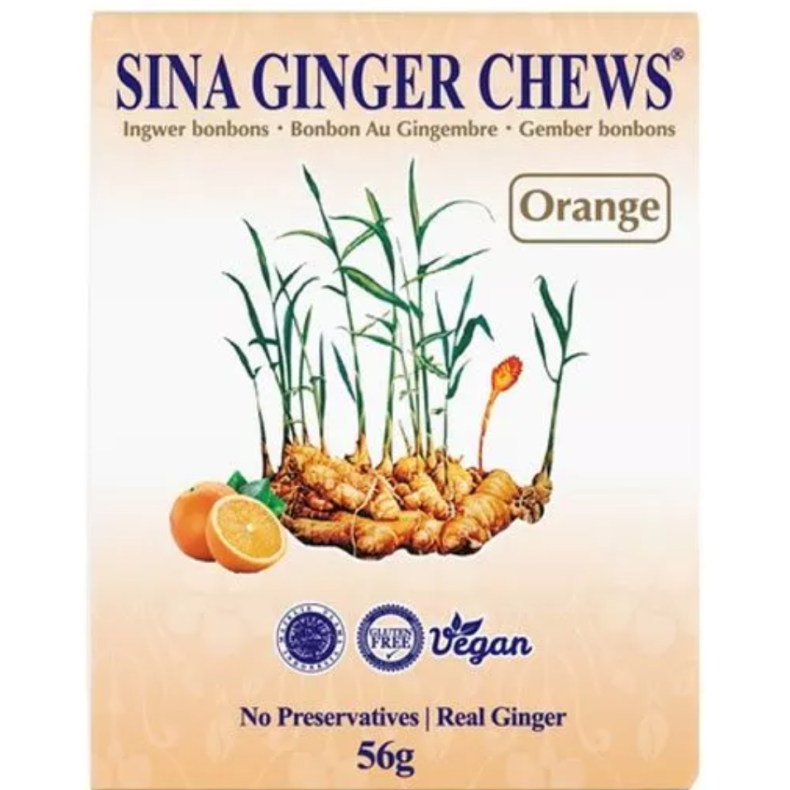 sina ginger orange chews 56g