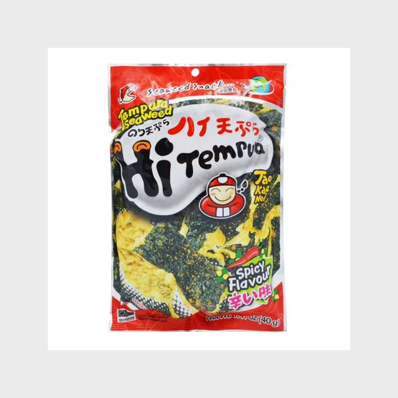 Taokaenoi japansk Crispy seaweed Spicy flavour 40 g.