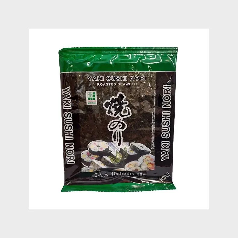 Yaki Nori Roasted Seaweed Green (10 sheets)  25g