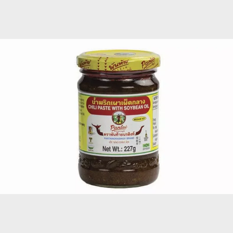    Pantai chili paste m. sojabnne olie 227 g. 