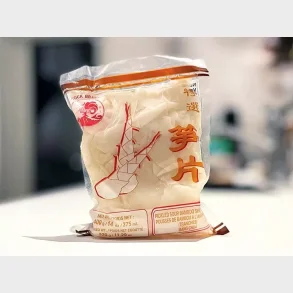 Pickled Sour Bamboo Shoot Sliced Cock Brand 400 g.